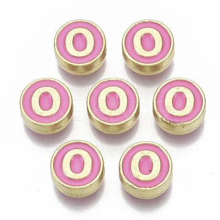 Alloy Enamel Beads ENAM-S122-028O-NR-1