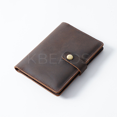 Rectangle Leather Travel Passport Wallet Cover AJEW-WH20007-05B-1