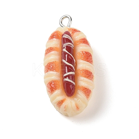 Resin Imitation Food Pendants FIND-U001-02J-1