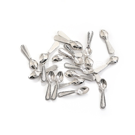 100Pcs Alloy Silverware Miniature Ornaments PW-WGF7D5F-02-1