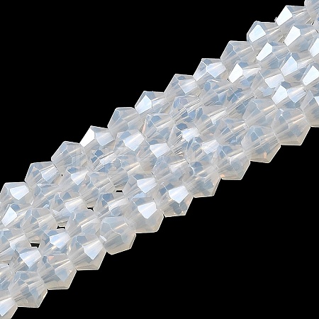 Imitation Jade Electroplate Glass Beads Strands EGLA-A039-J2mm-A05-1