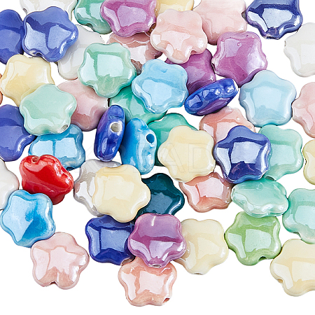 50Pcs Handmade Porcelain Beads PORC-HS0001-04-1