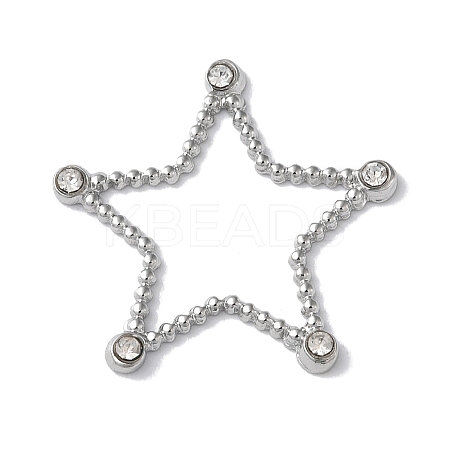 Stainless Steel Color 304 Stainless Steel Rhinestonet Pendants LS-STAS-Q312-02D-P-1