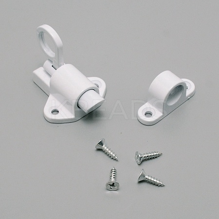 Aluminum & Alloy Lock Catch Clasps LS-CABI-WH0001-001A-1