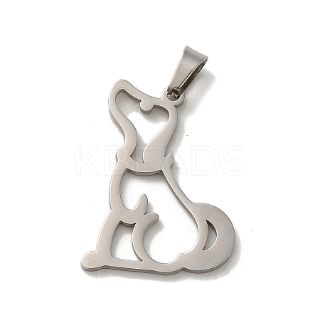 Non-Tarnish 304 Stainless Steel Pendants LS-STAS-O005-15P-1