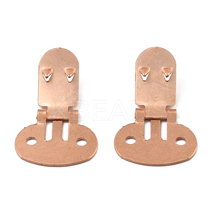 Iron Flat Blank Shoe Clips IFIN-WH0072-01A-RG-1