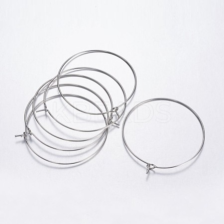 Brass Wine Glass Charm Rings Hoop Earrings X-EC067-4NF-1