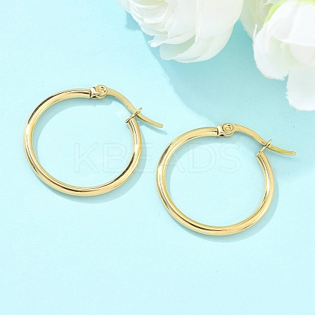 Ion Plating(IP) 304 Stainless Steel Hoop Earrings LS-EJEW-N0016-11G-C-1