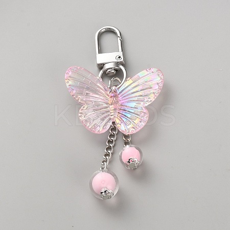 Butterfly Acrylic Pendant Decorations HJEW-WH0673-10P-1