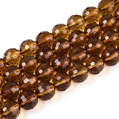 Transparent Glass Bead Strands GLAA-R095-10mm-31-1