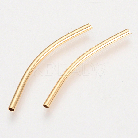 Brass Tube Beads KK-Q735-395G-1