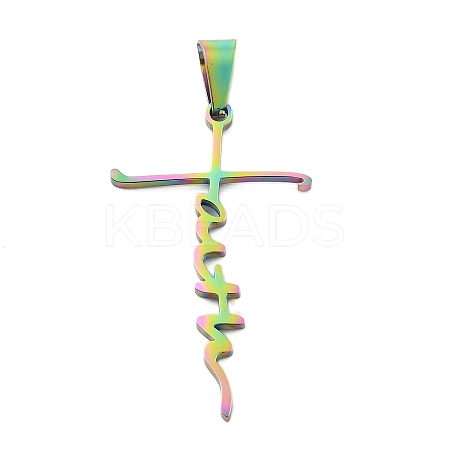 Ion Plating(IP) 304 Stainless Steel Pendants STAS-D179-13M-1