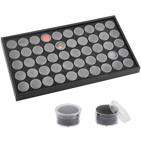 50 Grids Plastic Loose Diamond Storage Boxes MRMJ-WH0012-40A-1