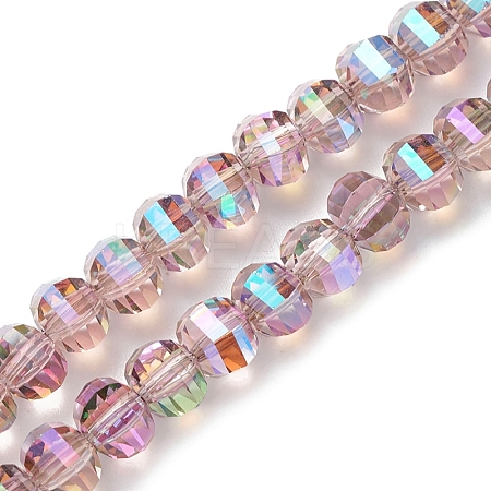 Electroplate Glass Beads Strands EGLA-K015-11B-1