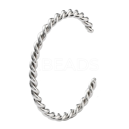 Non-Tarnish 304 Stainless Steel Cuff Bangles for Women BJEW-M310-01P-1