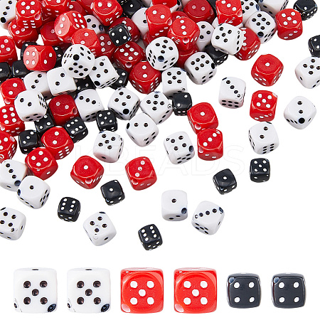 120Pcs 3 Styles Acrylic Beads OACR-DC0001-57-1
