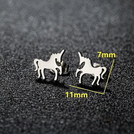 201 Stainless Steel Stud Earrings FS-WGB18B1-34-1