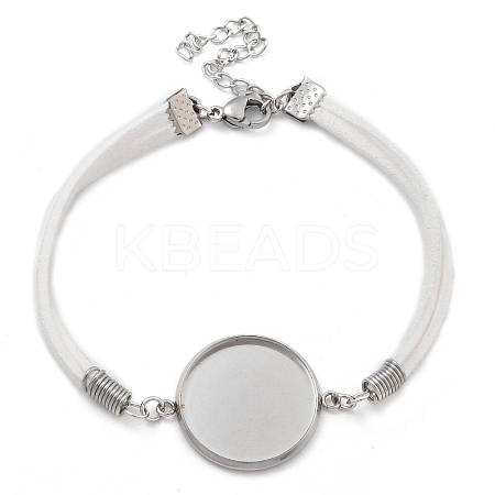 Faux Suede Double Cord Bracelet Making LS-STAS-M084-10P-04-1