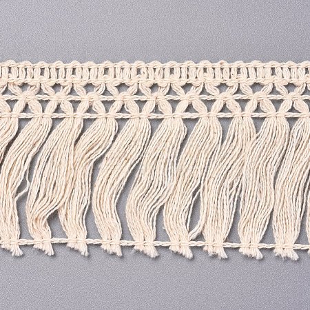 Cotton Lace Ribbon Edge Trimmings OCOR-WH0032-68-1