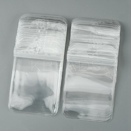 30Pcs Transparent Plastic Resealable Packaging Bags OPP-FS0001-06D-1
