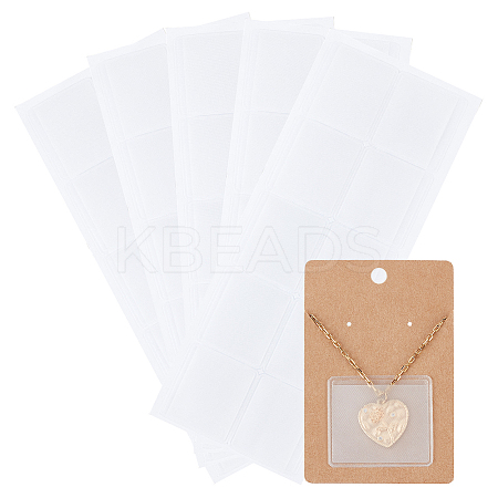 50Pcs PE Necklace Chain Adhesive Pouches FIND-BBC0001-74-1