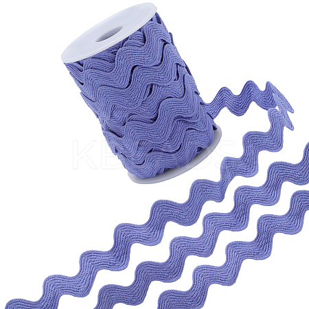 Polyester Wave Lace Trim Ribbon OCOR-GF0004-36B-15-1