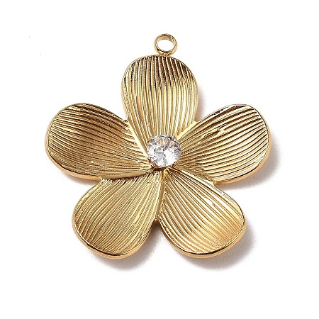 304 Stainless Steel Rhinestone Pendants LS-STAS-P395-11A-G-1