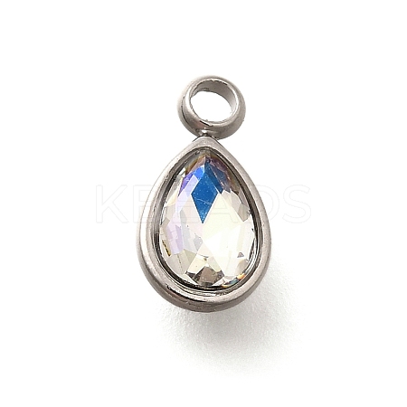 304 Stainless Steel Pendants STAS-Q346-04P-10-1