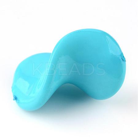Opaque Acrylic Beads SACR-Q141-C30-1