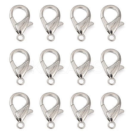 Zinc Alloy Lobster Claw Clasps LS-PALLOY-D008-P-1