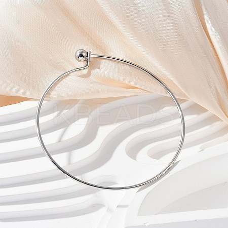 304 Stainless Steel Bangles for Women BJEW-C088-02P-1
