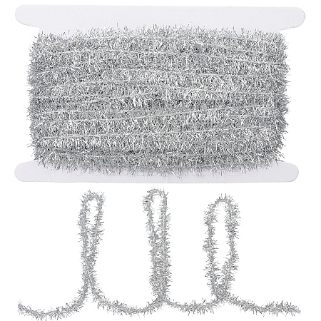 25 Yards Polyester Filigree Sparkle Tinsel Hanging Garland DIY-CY0001-97D-1