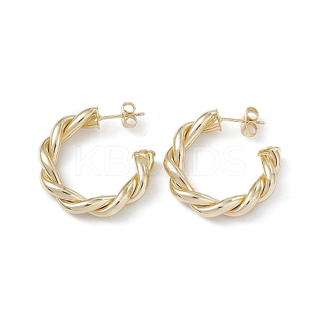 Long-Lasting Plated Brass Stud Earrings for Women EJEW-A088-02G-1