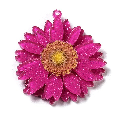Printed Transparent Acrylic Pendants X-SACR-P029-B02-1