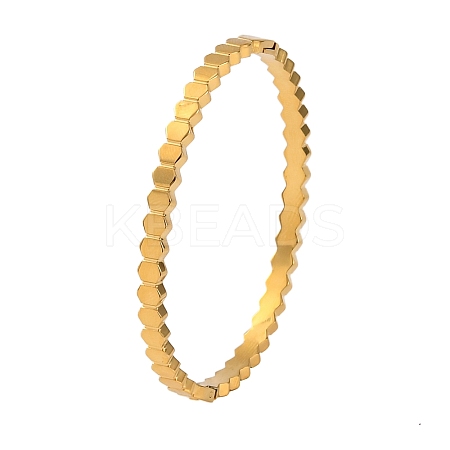 Ion Plating(IP) 304 Stainless Steel Hinged Bangles for Women BJEW-D048-11G-1