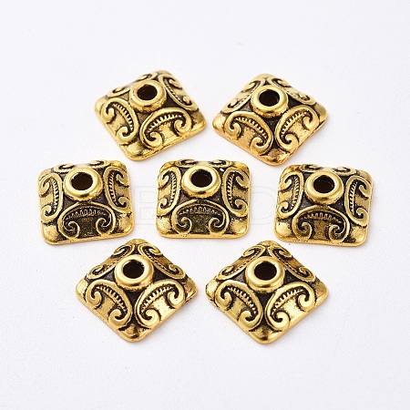 Tibetan Style Alloy Caps LS-GLF0893Y-NF-1