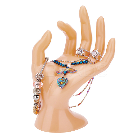 Plastic Mannequin Hand Jewelry Display Holder Stands RDIS-WH0009-013C-1