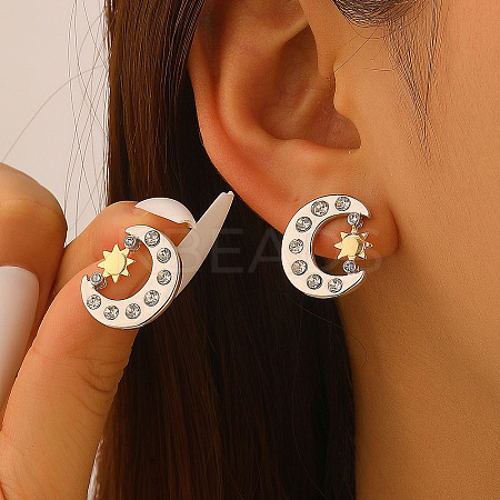 Brass Stud Earrings WG06C1A-12-1