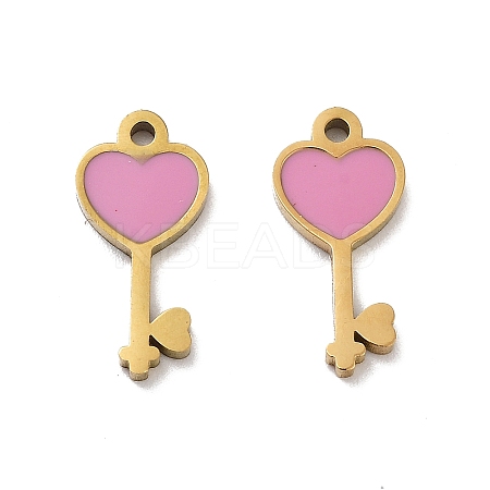 Ion Plating(IP) 316 Stainless Steel Enamel Charms STAS-U014-63G-01-1