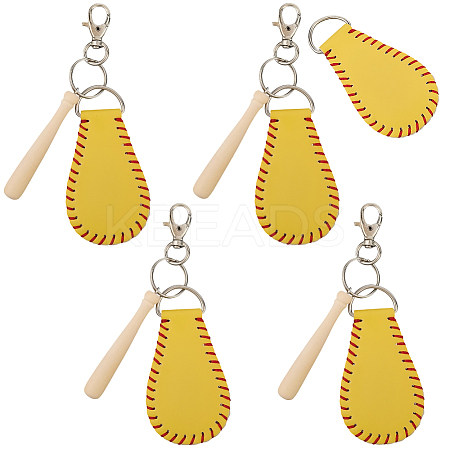 Baseball Theme DIY Luggage Tag Making Kits DIY-CL0002-24B-1
