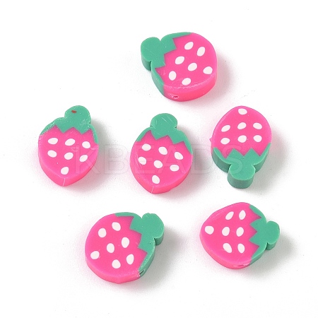 Fruit & Vegetable Theme Handmade Polymer Clay Beads CLAY-F006-02C-1