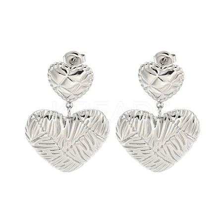 Tarnish Resistant 304 Stainless Steel Stud Earrings for Women EJEW-A108-10P-1