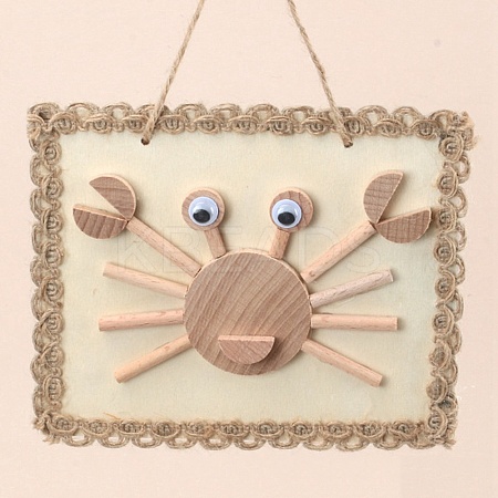DIY Crab Painting Handmade Materials Package for Parent-Child DIY-P036-10-1