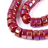 AB Color Plated Opaque Glass Beads Strands GLAA-T026-4x8mm-P03-3