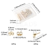 40Pcs 304 Stainless Steel Ball Post Stud Earring Findings STAS-FS0001-76G-4