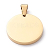 Ion Plating(IP) 304 Stainless Steel Pendants STAS-Z027-02D-G-3