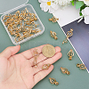 30Pcs Hollow Out Alloy Bead Cage Pendants KK-PH0014-14G-3