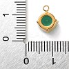 304 Stainless Steel Micro Pave Cubic Zirconia Pendants STAS-K292-01G-17-3