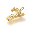 Ion Plating(IP) 304 Stainless Steel Micro Pave Cubic Zirconia Pendants STAS-H228-01G-07-2