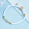 1pc Adjustable Nylon Cord Slider Bracelets for Women BJEW-LP0001-33G-G-3